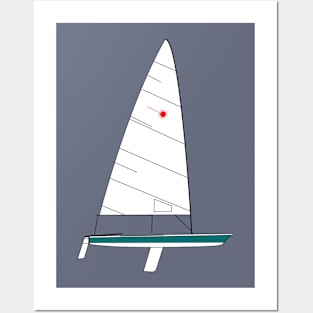 Laser Sailboat Posters and Art